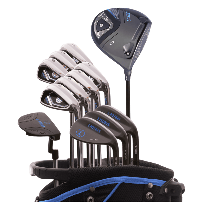 Lazrus Golf 13 pc Set - Driver, 3 Wedges Set, Irons (4-PW), Putter & Bag (optional)