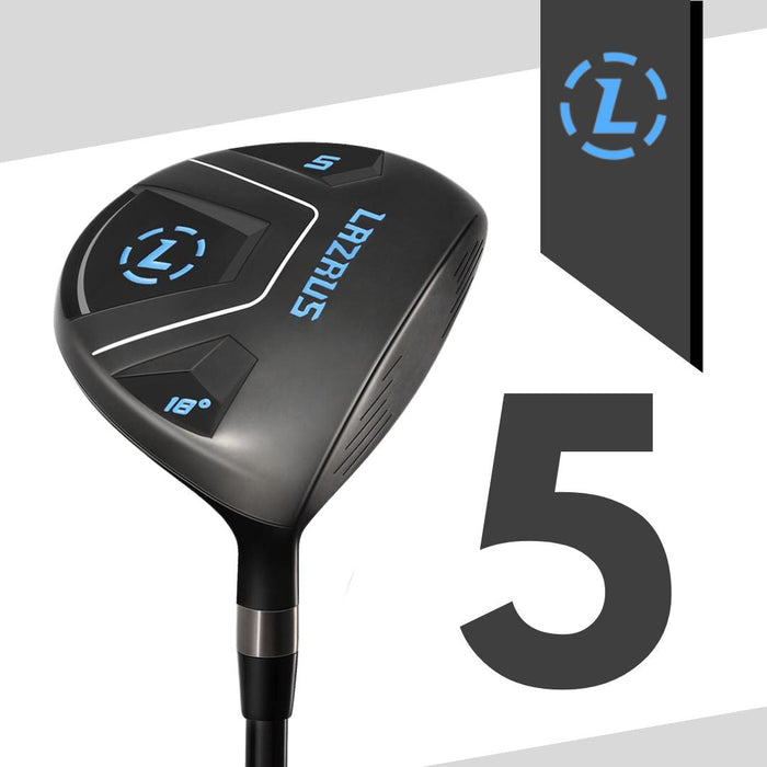 Lazrus Golf Fairway Woods Set (3,5,7 Right & Left Hand) & Free Head Covers
