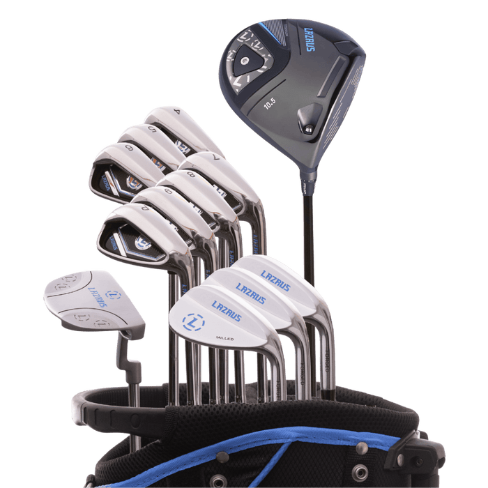 Lazrus Golf 13 pc Set - Driver, 3 Wedges Set, Irons (4-PW), Putter & Bag (optional)