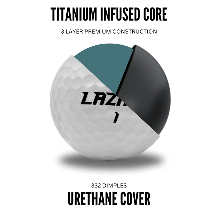 LAZRUS L3R Premium 3 Piece Urethane Golf Balls