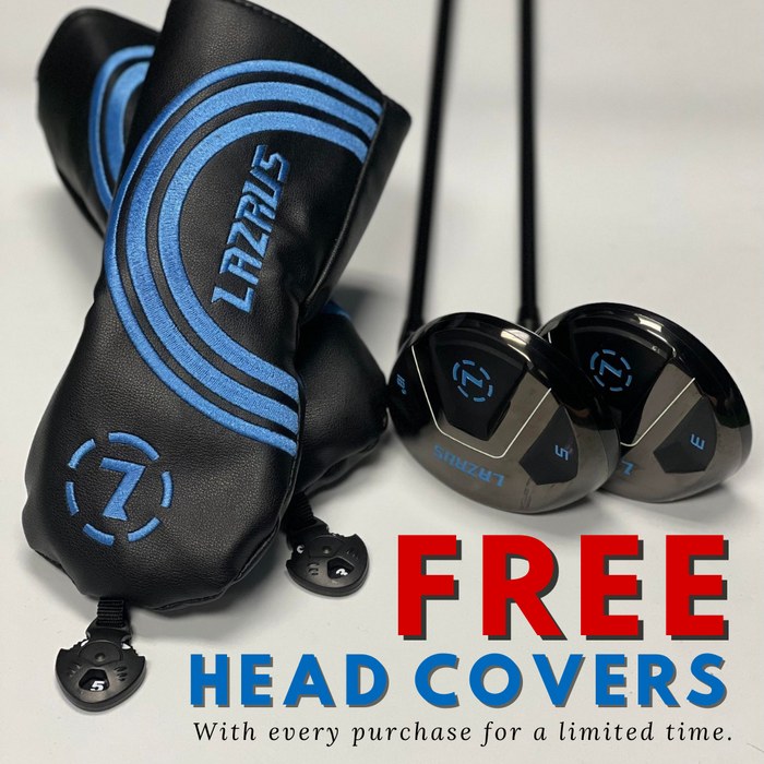 Lazrus Golf Fairway Woods Set (3,5,7 Right & Left Hand) & Free Head Covers